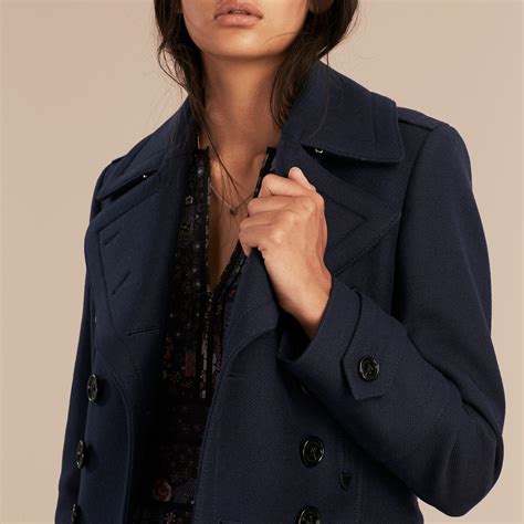 burberry navy wool coat for women|Burberry wool coat outlet.